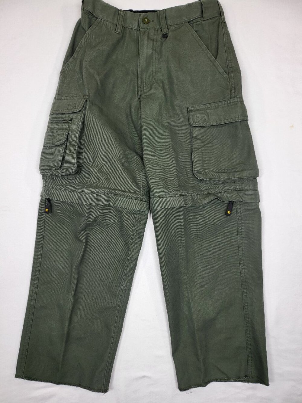 Boy Scouts of America Youth Size 8 Convertible Cargo Pants Olive Green Hiking